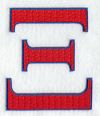 Letter-filled Xi (5 inch)