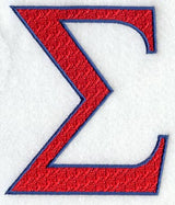 Letter-filled Sigma (5 inch)