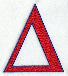 Letter-filled Delta (5 inch)