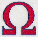 Letter-filled Omega (5 inch)