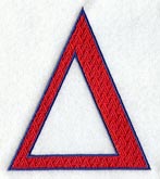 Letter-filled Delta (5 inch)