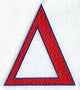 Letter-filled Delta (5 inch)