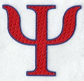 Letter-filled Psi (5 inch)