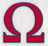 Letter-filled Omega (5 inch)