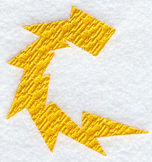Lightning Letter C (3 inch)
