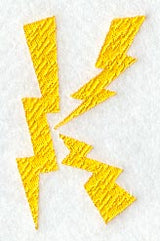 Lightning Letter K (3 inch)