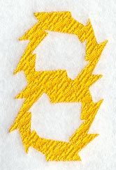 Lightning Number 8 (3 Inch)