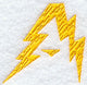 Lightning Letter A (3 inch)