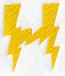 Lightning Letter H (3 inch)