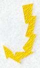 Lightning Letter J (3 inch)