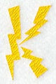 Lightning Letter K (3 inch)