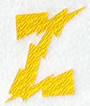 Lightning Letter Z (3 inch)