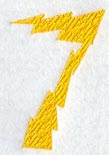 Lightning Number 7 (3 inch)