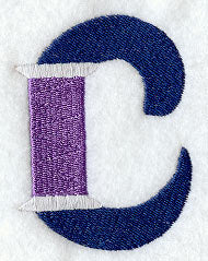 Embroidery Capital Letter C (3 inch)