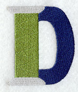 Embroidery Capital Letter D (3 inch)