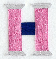 Embroidery Capital Letter H (3 inch)