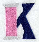 Embroidery Capital Letter K (3 inch)