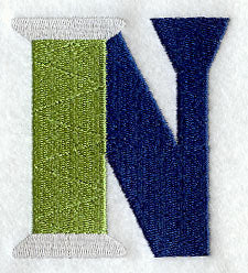Embroidery Capital Letter N (3 inch)