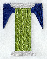 Embroidery Capital Letter T (3 inch)