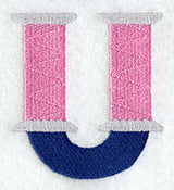 Embroidery Capital Letter U (3 inch)