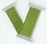 Embroidery Capital Letter V (3 inch)