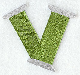 Embroidery Capital Letter V (3 inch)