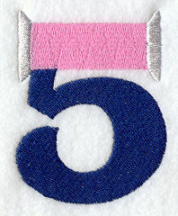 Embroidery Number 5 (3 inch)