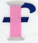 Embroidery Lower Case Letter f (3 inch)