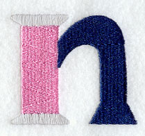 Embroidery Lower Case Letter n (3 inch)