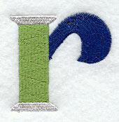Embroidery Lower Case Letter r (3 inch)