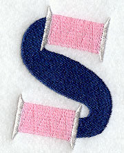 Embroidery Lower Case Letter s (3 inch)