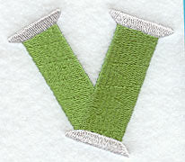 Embroidery Lower Case Letter v (3 inch)