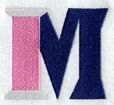 Embroidery Capital Letter M (3 inch)
