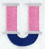 Embroidery Capital Letter U (3 inch)
