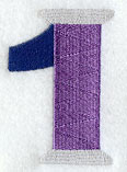 Embroidery Number 1 (3 inch)