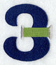 Embroidery Number 3 (3 inch)
