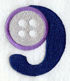 Embroidery Number 9 (3 inch)