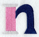 Embroidery Lower Case Letter n (3 inch)