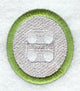 Embroidery Lower Case Letter o (3 inch)