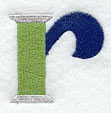 Embroidery Lower Case Letter r (3 inch)