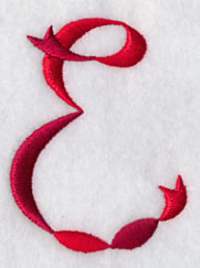 Ribbon Capital Letter E (3 inch)