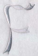 Ribbon Capital Letter F (3 inch)