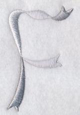 Ribbon Capital Letter F (3 inch)