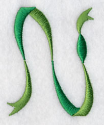 Ribbon Capital Letter N (3 inch)