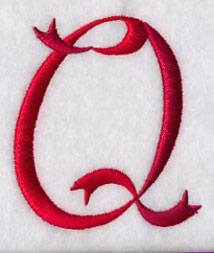 Ribbon Capital Letter Q (3 inch)