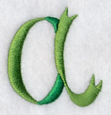 Ribbon Lower Case Letter a (3 inch)