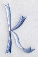 Ribbon Lower Case Letter k (3 inch)