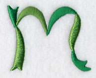 Ribbon Lower Case Letter m (3 inch)