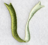 Ribbon Lower Case Letter v (3 inch)