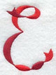 Ribbon Capital Letter E (3 inch)